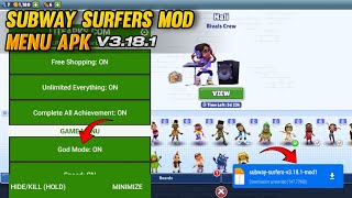 UPDATE‼️Subway Surfers Mod Menu Apk V3.18.1 Terbaru 2023 - Unlimited Money & Unlock All Characters screenshot 4