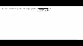 GMAT Math: Algebra Computation with Radical Expressions