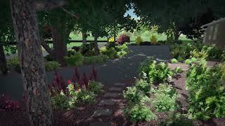 🌿 Transforming a Shaded Yard into a Vibrant Oasis | 3D Landscape Design Virtual Tour