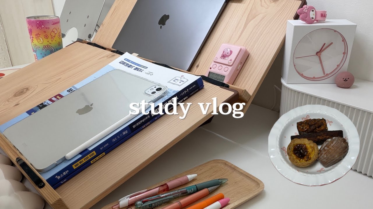 vlog. 일단 해, 먹고 또 먹고 공부하는 하루 | 대전 빵축제 1등 몽심 에그타르트 • 마들렌 • 휘낭시에 | 두바이 초코 | 자격증 공부 | 한국사능력검정시험