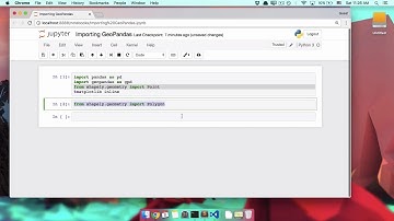 Using geopandas: Importing geopandas into a Jupyter Notebook