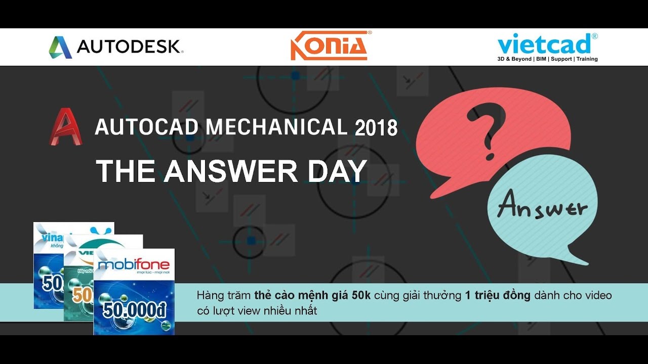 VietCAD   AutoCAD Mechanical 2018 Answer Day In Vietnamese