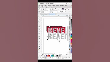 #shorts How To Use Bevel Effect In Corel Draw