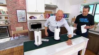 simplehuman Paper Towel Holder w/ Built in Sprayer Pump on QVC