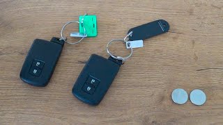 How To Replace A Toyota Keyless Car Fob Battery | change, replacement