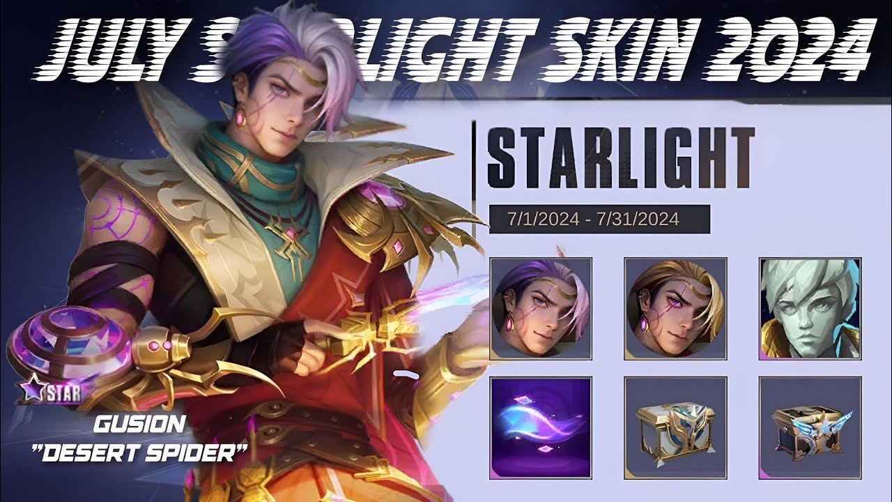 JULY STARLIGHT SKIN 2024 - ALL REWARDS IN JULY STARLIGHT SKIN | ML LEAKS