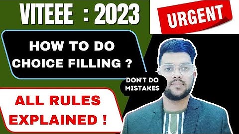 VITEEE 2023 Counselling process | How to do choice filling ? | Must watch #viteee2023 #counselling