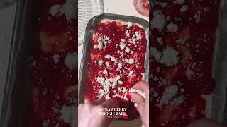 Strawberry Sugar Cookie Bars #shortvideo #cookies #summervibes #summerrecipes #strawberry