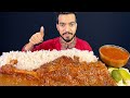 Big full mutton leg roast eating show  asmr eating spicy mutton leg curry  spicy mutton curry