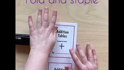 Montessori Math Facts Booklets