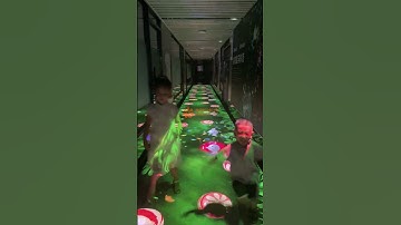 Shopping Mall Floor Projection Mapping Projector #光影存图 #gaming #games#interactive #projections