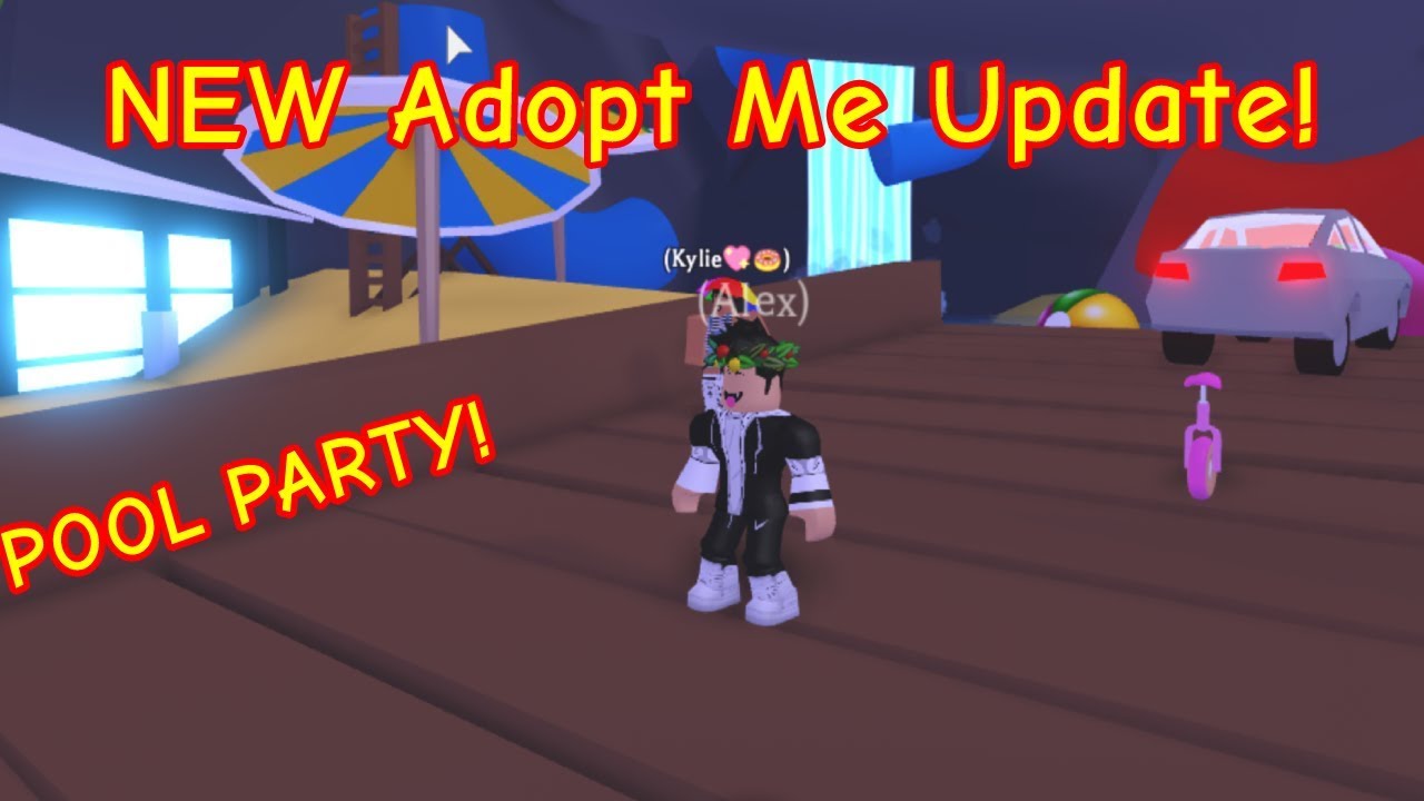 Adopt Me Pool Party Update Roblox Adopt Me Update Showcase Youtube - how to make a party in roblox adopt me 2019