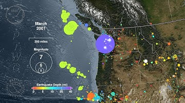 Earthquakes of Cascadia: 1979 - 2019