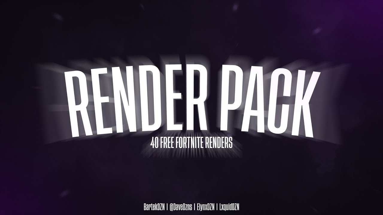 FREE FORTNITE RENDER PACK 2021 - YouTube