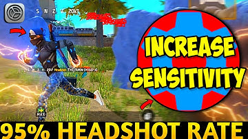 ✅ increase HEADSHOT rate 99.99% 🎯 by these Settings 😱 - No ban!📱