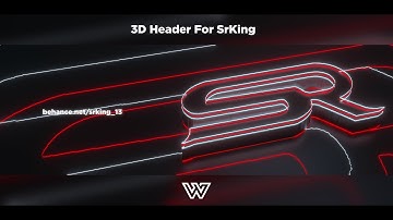 3D Header Speedart - WendVisuals