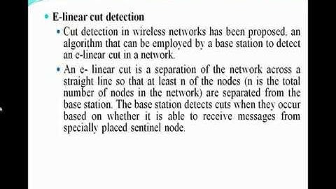 Cut Detection In Wireless Sensor Networks - John Bennet