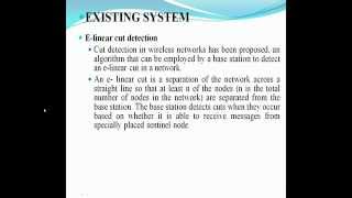 Cut Detection In Wireless Sensor Networks - John Bennet