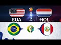 Chamada Globo: EUA x HOL / Brasil x Peru (Copa do Mundo/América 19) - Final