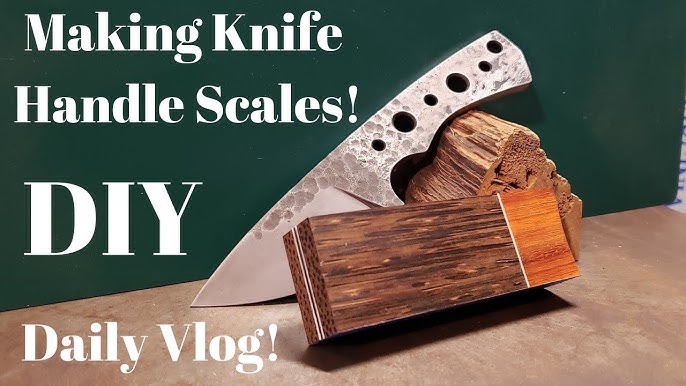 How To Mount Handle Scales On A Knife, Knife Making