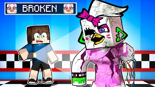 Glamrock Chica is DECOMISSIONED in Minecraft Security Breach Five Nights at Freddy’s FNAF