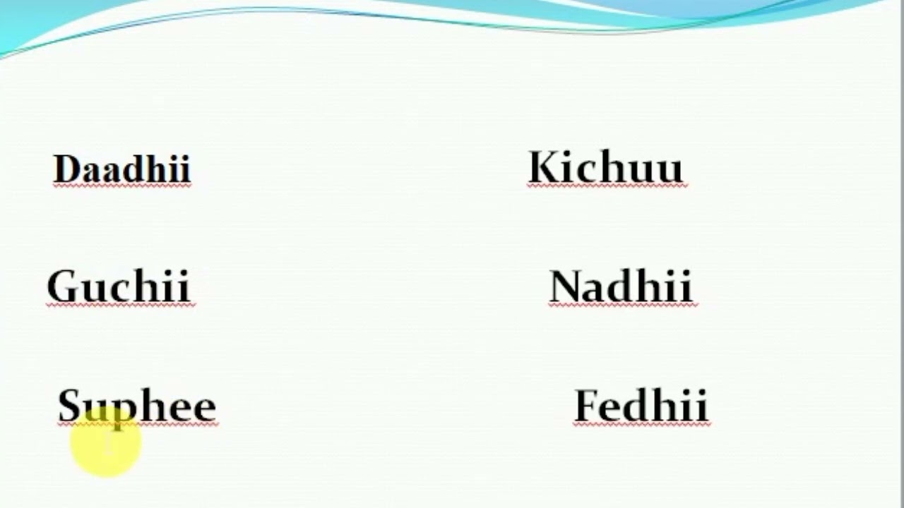 Jechoota Dachadhaan Barreefamaan