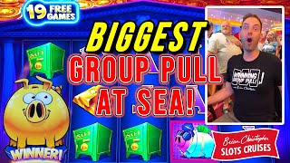 BIGGEST GROUP PULL AT SEA ↗OVER 100 PLAYERS  BCSlots Cruise
