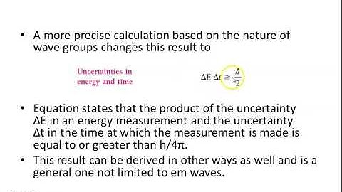 Fifth Sem. BSc Physics- QM- Chapter 2- Part 8- Energy time uncertainty principle