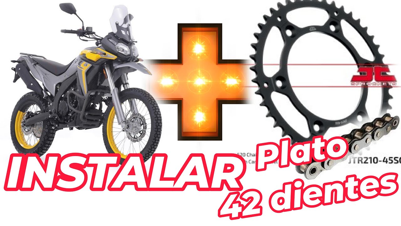 Voge 300 Rally: Cómo instalar PLATO DE 42 DIENTES