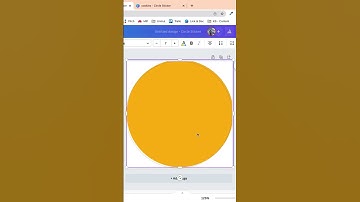Tutorials video how to create circle sticker in canva