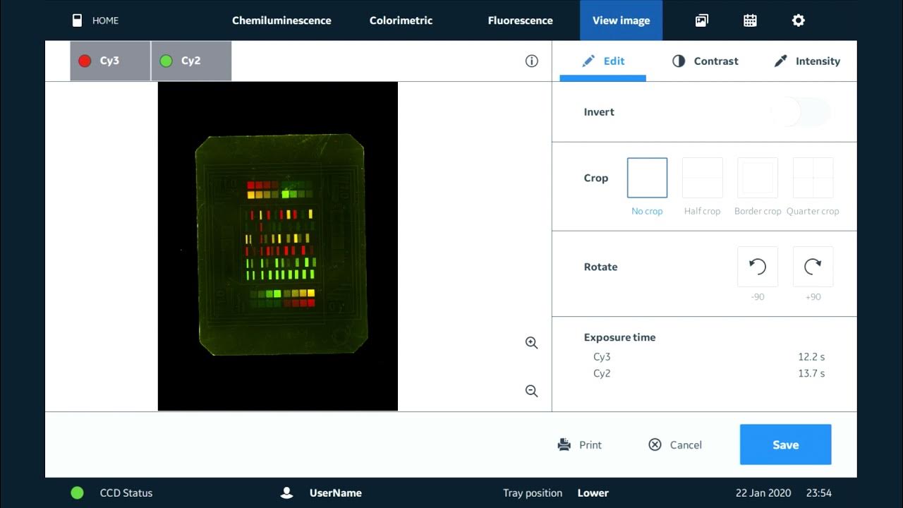 Amersham™ ImageQuant 800 Session 16 Accessing saved images in image