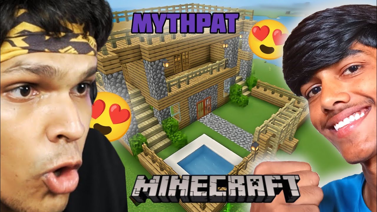 Mythpat React On My Minecraft House 🏡🏠 @Mythpat