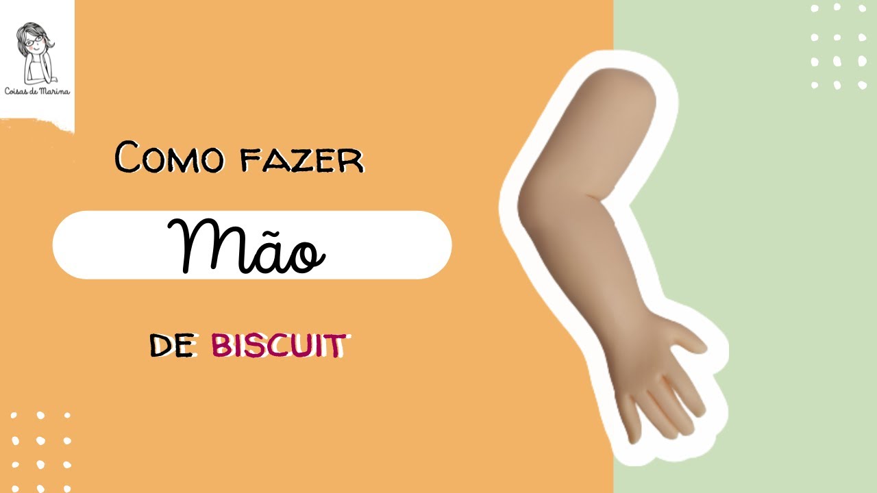 COMO FAZER MÃO DE BISCUIT I Aprenda a fazer parte do corpo
