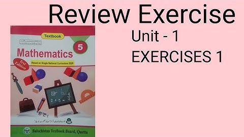 #class 5th. Review Exercise, Exercise 1