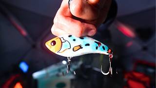 Ice Fishing Lake Ontario's Massive Trout (Insane Action)