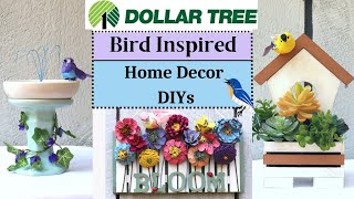 Dollar Tree BIRD INSPIRED HOME DECOR DIY IDEAS  🐦 BIRDS To Brighten Your SPRING AND SUMMER Home