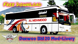Bh120 Daweoo Al Mehmod Livery | Bussid Skin Design | Bus Simulator indonesia | PC GAMRZPK 99  screenshot 1