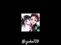 tanjiro and kanao edit 💗🍥🎀💝reggaton champagne✨#demonslayer #anime #treand