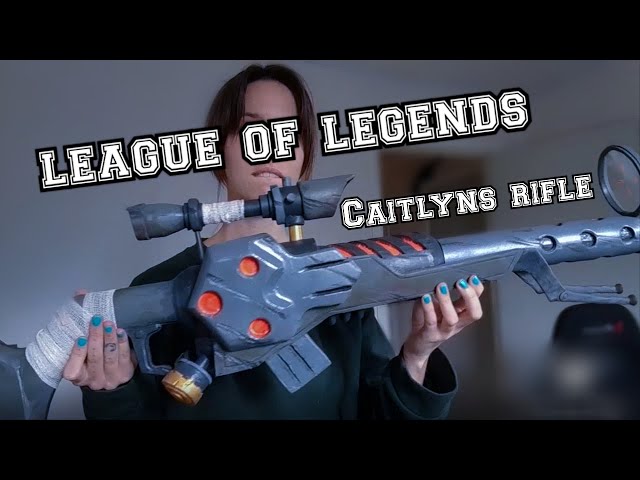 I MADE CAITLYNS RIFLE FROM LEAGUE OF LEGENDS (resistance caitlyn) class=