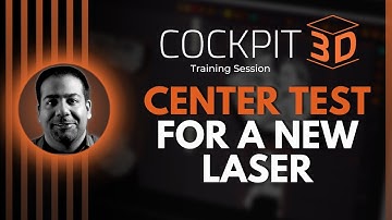 COCKPIT3D (2D to 3D) Tutorial: Plane: Center Test for a New Laser