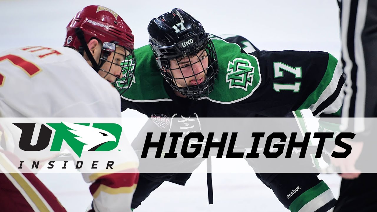 UND hockey - Highlights vs Denver - 3/17/17 - NCHC Semifinal