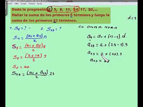 Problemas de aplicacion, progresiones aritmeticas - YouTube