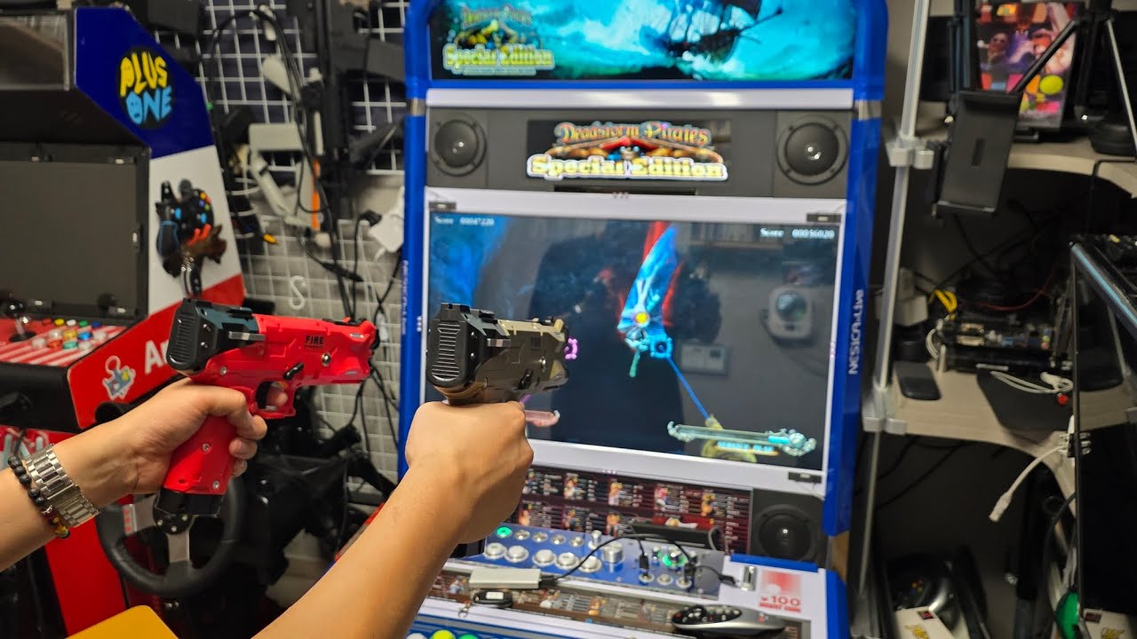 Gun4ir Wireless | lightgun 2 player test1 (Model2 & Namco357 system)