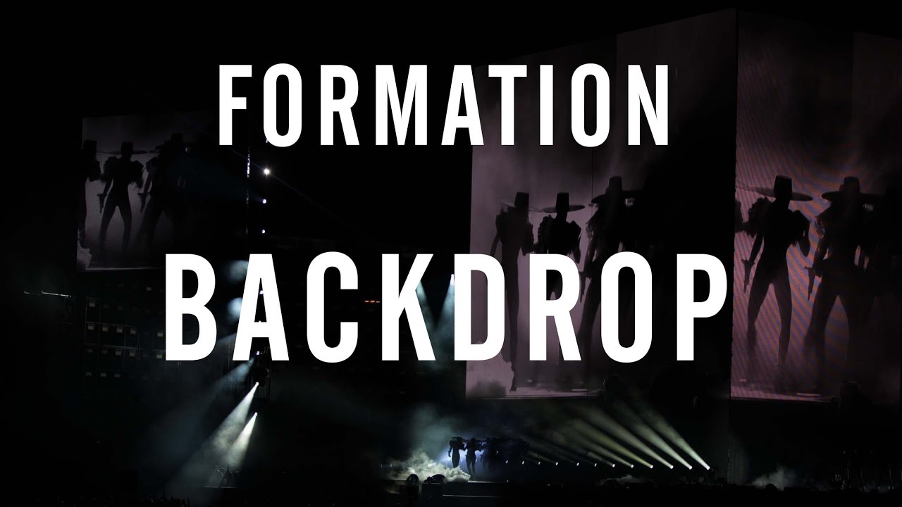 Beyoncé - Formation at FWT lights & backdrop - YouTube