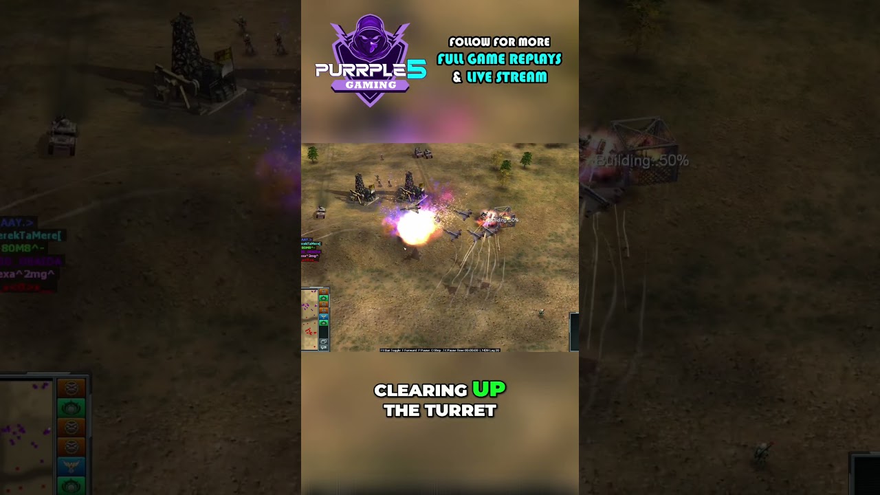 Epic Aerial Assault in Command & Conquer Generals Zero Hour Game Replay