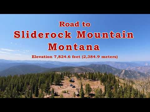 Exciting Road to Sliderock Mountain from Rock Creek Road, near Missoula, Montana MT