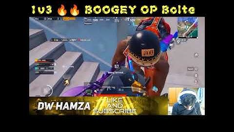 Check Reaction😂 Of DW Hamza Gaming 1v3 Squad Vipe BOOGEY OP Bolte 😍 #pubg #Shorts #boogeygaming