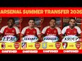ALL ARSENAL CONFIRMED ROMOURS SUMMER TRANSFERS 2026 Leao Alvarez Rodgers Kroup 