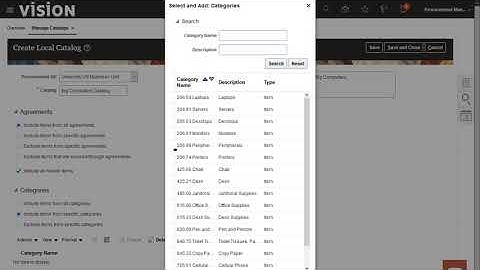 Self Service Procurement | Create a Local Catalog