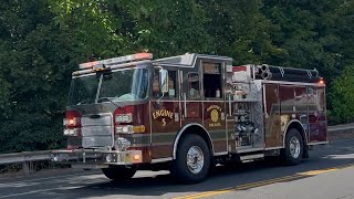 *FIRST CATCH* Naugatuck Fire Department Engine 5 responding with Q2b and Airhorns 